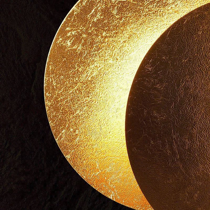 LED circular solar eclipse wall lamp