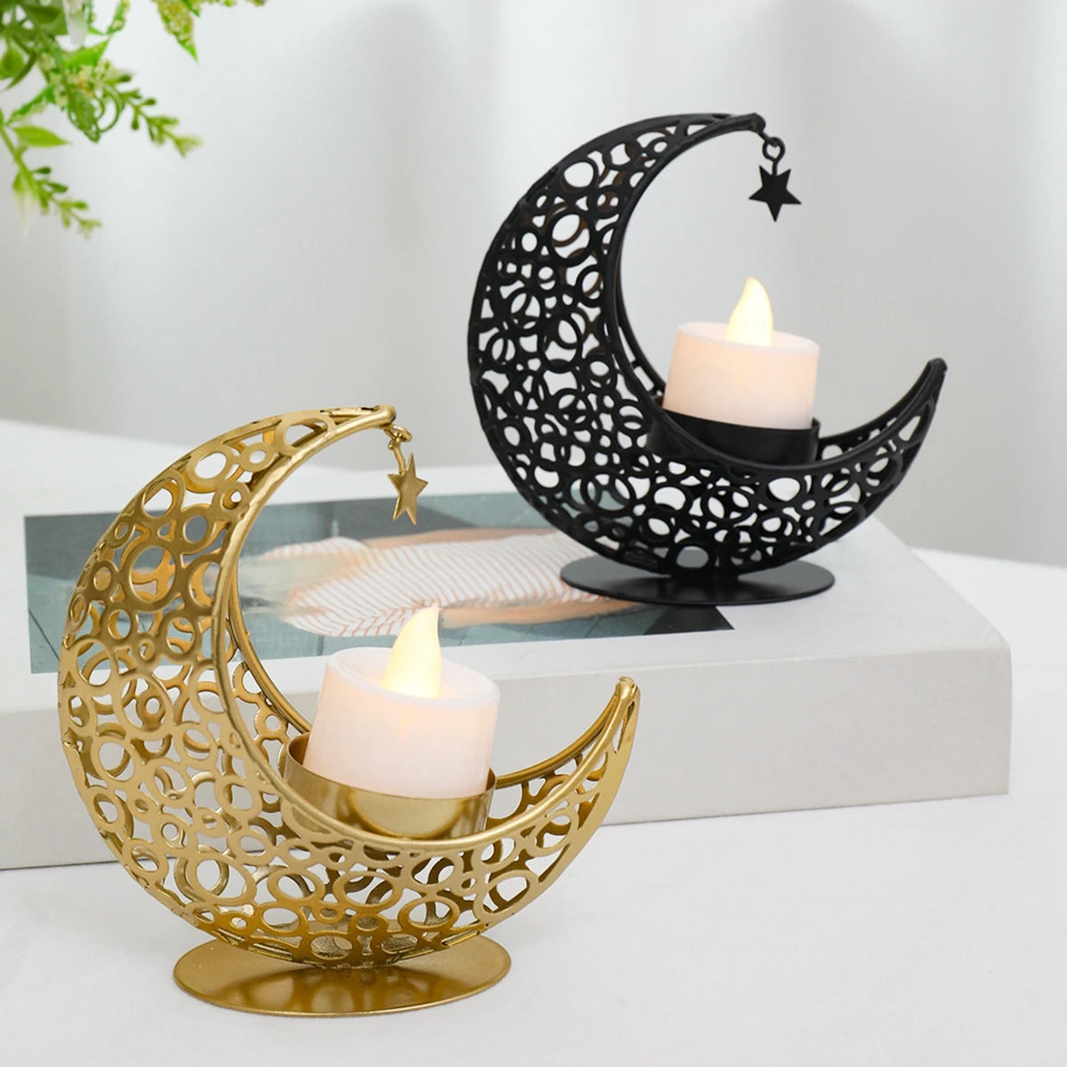 Moon Shape Candle Holder