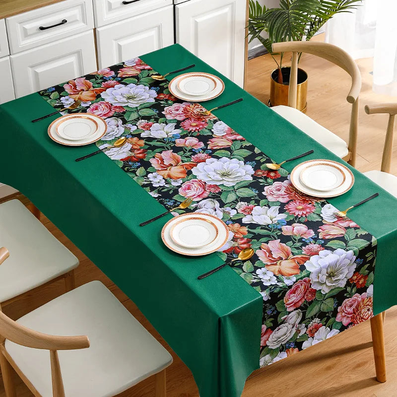 Flower Blooming Garden Tablecloth