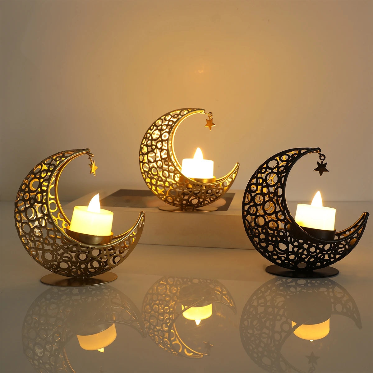 Moon Shape Candle Holder